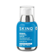 SKINQ Hydrate Face serum with Hyaluronic Acid Serum for Dry & Dehydrated Skin | +140% Instant Hydration, Boosts Plumpness | With Vitamin B5 & E | Lightweight, Non-Sticky | All Skin Types | Made by Dermat | 30ml