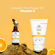 The Man Company Vitamin C Face Serum for Brightness - 30 ml | Fades Dark Spots & Hydrates | Lightweight & Non-Sticky | For Oily, Dry, Normal & Combination Skin