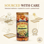 Oh So Organic Makhana Cheese & Herbs Flavored – 87g | Roasted Fox Nuts | Healthy Crunchy Snack