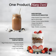 Pintola High Protein Muesli Dark Chocolate & Cranberry 400g, 24g Protein, High Fibre, Trans Fat Free with Brown Sugar, Real Fruits, Muesli for Breakfast Food, Muselies Fruit Nuts and Seeds (400g)