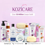 Kozicare Kojic Acid Soap & Glutathione Soap | Bathing | Bath for Men & Women | for Bath | Moisturize Skin | Fades Dark Spots | Gentle Exfoliation - 75Gm