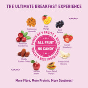 Bagrry’s Crunchy Fruit & Nut Muesli with 30% Real Fruits, Nuts & Seeds– 750G | 16 Real & Freeze Dried Fruits, Nuts, Seeds & Berries Muesli | No Candy | 38% High Fibre Oats, No Cornflakes | Fibre & Protein Rich Breakfast Cereal