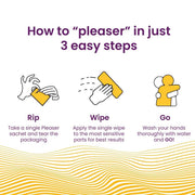 Kindly Pleaser Topical Wipes – Pack of 10 | Alcohol-Free, Fast Acting | Easy to Use | Discreet Packaging, Easy To Carry