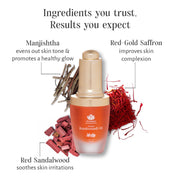 Shankara Ayurvedic Kumkumadi Oil (Tailam) with Saffron & Red Sandalwood | Elixir for Glowing Skin with Pure Essential Oils | Natural Radiance & Youthful Complexion | All Skin Types | 18ml