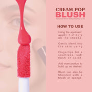Love Earth Cream Pop Blush - Magnora | Hyaluronic Acid | Smooth, Lightweight, Long-Lasting | Dewy Fi