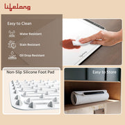 Lifelong Electric Food Warmer - 250 W | Roll Up Silicon Heating Mat | Adjustable Temperature Control with Touch | Even Warming Tray for Dining, Parties & Events | Auto Shut-Off (47 X 32 CM) (LLEFW09)