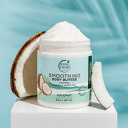 Petal Fresh Pure Smoothing Coconut Body Butter 237ml | Shea Butter & Argan Oil | Non-Sticky Moisturi