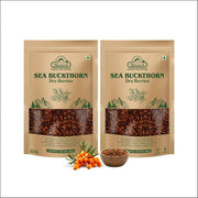 Biosash Sea Buckthorn Dry Berries 100g | Sun-Dried Himalayan Seabuckthorn Berries | Rich in Omega 3,