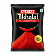 Everest Tikhalal Hot & Red Chilli Powder 100g Pouch | Spicy Red Chilli Powder for Curries, Chaat & S