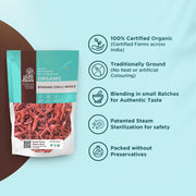 Pure & Sure Byadagi Organic (Dried) Red Chilli Whole - 100gm | 100% Natural Sabut Lal Mirch | No Preservatives, No Additives, No Colours | Rich Aroma & Taste
