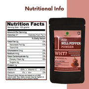 PODDAR FARMS® Premium Red Bell Pepper Powder | 100% Pure & Natural | Organic, Vegan, Non-GMO, Gluten-Free | Nutrient-Rich Superfood for Cooking, Seasoning & Smoothies | Hydroponically-Grown | 75 grams (1)