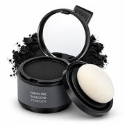 Varniraj Black Hair Root Touch Up Powder 4g | Instant Grey Root Cover & Hairline Shadow Powder | Wat