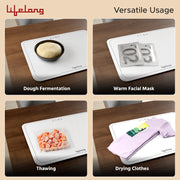 Lifelong Electric Food Warmer - 250 W | Roll Up Silicon Heating Mat | Adjustable Temperature Control with Touch | Even Warming Tray for Dining, Parties & Events | Auto Shut-Off (47 X 32 CM) (LLEFW09)