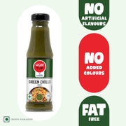 Wok Tok by Veeba Green Chilli Sauce 190g | Fat Free, No Added Colour | For Noodles, Fried Rice, Momo