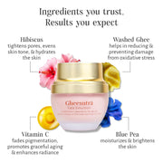 Shankara Gheesutrā Face Emulsion Natural Desi Ghee Face Moisturizer Cream For Even Skin Glow and Rejuvenation with Vitamin C,Hibiscus and 100 Times Washed Ghee- 30 ml