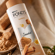 Pond's Sandal Radiance Talcum Powder use