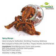 Vrunda's Tikhi Kairi, Masala Kairi, chatpati Kairi,Dry Pickle, 650 GM