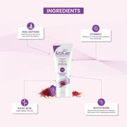 Kozicare Kojic Acid and Glutathione Face Wash 100ml with Real Saffron - Skin Brightening Face Cleans