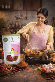 LEEVE Shankeshwari Chilli 200g | Extra Spicy Whole Red Chilli | Authentic Maharashtrian Mirchi | Rich Natural Color | Sun Dried | Hygienically Packed