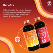 Uveda Naturals Nephro Panchamrit & Nephro Panchamrit Plus Sugar Free Combo (450ml x 2) | Ayurvedic D