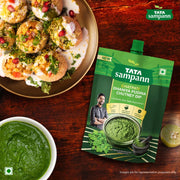 Tata Sampann Chatpati Dhaniya Pudina Chutney Dip 200g | Fresh Coriander & Mint Hari Chutney | Ready 