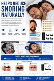 ANTIL'S Magnetic Nasal Dilator Kit | Reusable Anti Snoring Nose Clip with 20 Adhesive Magnetic Patches & Storage Case | Improves Airflow for Sleep, Running, Gym & Sports