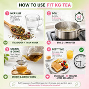 FIT KG Weight Cutter Herbal Tea – 30-Day Slimming Weight Loss Tea (60g) | Natural Metabolism Booster, Fat-Burning Detox & Digestion Support for Body Shaping & Flat Belly