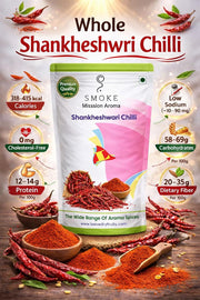LEEVE Shankeshwari Chilli 200g | Extra Spicy Whole Red Chilli | Authentic Maharashtrian Mirchi | Rich Natural Color | Sun Dried | Hygienically Packed