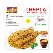 Ansubaa Methi Masala Thepla 135g (5 Pieces) | Ready to Eat Gujarati Methi Flatbread | No Palm Oil | 