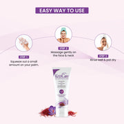 Kozicare Kojic Acid and Glutathione Face Wash 100ml with Real Saffron - Skin Brightening Face Cleans