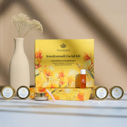 Shankara Kumkumadi Facial Kit - Hydrating Cleanser (12ml), Deep Cleanse Ubtan (4gm), Massage Cream (5gm), Calming Mask (5ml), Kumkumadi Oil (5ml) & Timeless Moisturizer (5ml) - (Combo Pack of 6)