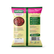 Khetika Naturale Kashmir Chilli 100 grams | Whole Kashmiri Mirchi | Rich in Antioxidants | Pesticides Free | Hygienically Sealed