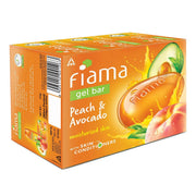 Fiama Gel Bar Peach & Avocado 375g (125g x 3) | Soft Moisturised Skin | Bathing Soap with Skin Condi
