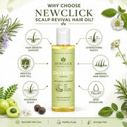 Sayy Scalp Revival Hair Oil 100ml | Jamalgota & Rosemary with 13+ Ayurvedic Ingredients for Hair Growth & Scalp Care