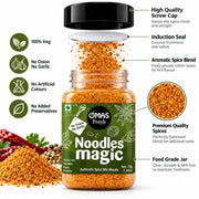Omas Fresh No Onion, No Garlic Noodles Magic Authentic Spice Mix Masala Powder 70G | Jain Masala Best for Making Noodles, Pasta, Paratha, Wrap, 0.068 Kg