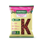 Khetika Naturale Kashmir Chilli 100 grams | Whole Kashmiri Mirchi | Rich in Antioxidants | Pesticides Free | Hygienically Sealed