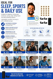 ANTIL'S Magnetic Nasal Dilator Kit | Reusable Anti Snoring Nose Clip with 20 Adhesive Magnetic Patches & Storage Case | Improves Airflow for Sleep, Running, Gym & Sports
