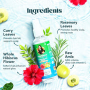 NIDHI’S GRANDMAA SECRET Rosemary Water Ark | Hair Thickening Mist, Natural Rosemary Water Spray for Thick Hair | Pure Distillate | Suitable for All Hair Types | 50 mL