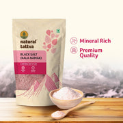 Natural Tattva Black Salt – Natural Aroma & Authentic Taste for Everyday Cooking, Perfect for Raita, Chaats & Salads (500 g)