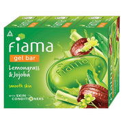 Fiama Gel Bar Lemongrass & Jojoba 375g (125g x 3) | Smooth Skin | Bathing Soap with Skin Conditioner