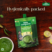 Tata Sampann Chatpati Dhaniya Pudina Chutney Dip 200g | Fresh Coriander & Mint Hari Chutney | Ready 