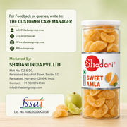Shadani Sweet Gooseberry Candy (200g) Meetha Dried Amla Candy Vegetarian Sweet Gooseberry Aftermeal Amla Fruit Snacks | Chewy Tangy Goosebarry Snack | High Vitamin C Digestive Mouth Freshener