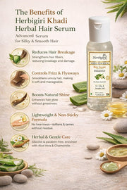 Khadi Herbal Herbigiri Herbal Hair Serum for Silky and Smooth Hair | With Aloe Vera & Chamomile | Fr