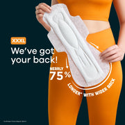 Whisper Bindazzz Nights XXXL Sanitary Pads (10 Pads) | Up to 0% Leaks All Night | 75% Longer with Wi