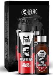 Beardo Grooming Kit for Men – Beard Wash, Beard Oil & Mustache Wax | Purifying, Hydrating & Styling Beard Care Combo | Non-Sticky Formula for Smooth, Shiny Beard – Pack of 3