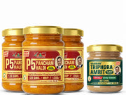 Vaidban P5 Pancham Haldi (120g) - Premium Blend of 5 Ayurvedic Turmerics including Kali, Selam, Daru & Amba Haldi | Natural Immunity Booster & Anti-Inflammatory Support | 100% Herbal Antioxidant Powder