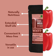 PODDAR FARMS® Premium Red Bell Pepper Powder | 100% Pure & Natural | Organic, Vegan, Non-GMO, Gluten-Free | Nutrient-Rich Superfood for Cooking, Seasoning & Smoothies | Hydroponically-Grown | 75 grams (1)