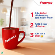 Protinex Rich Chocolate Protein Powder 400g | Zero Added Sugar | High Protein Nutrition Drink for St