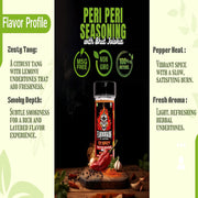 Laajawab Flavourgasm 2X Spicy Peri-Peri Seasoning with Bhut Jolokia 80g | Hot & Tangy Sprinkle for F