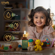 VASU Swarnaprashan Drop For Kids - Natural Formulated With Pure 24Ct Gold | Healthy Growth | Golden Nectar | Improves Strength & Immunity Booster For Kids (0-16 Years) - 30Ml